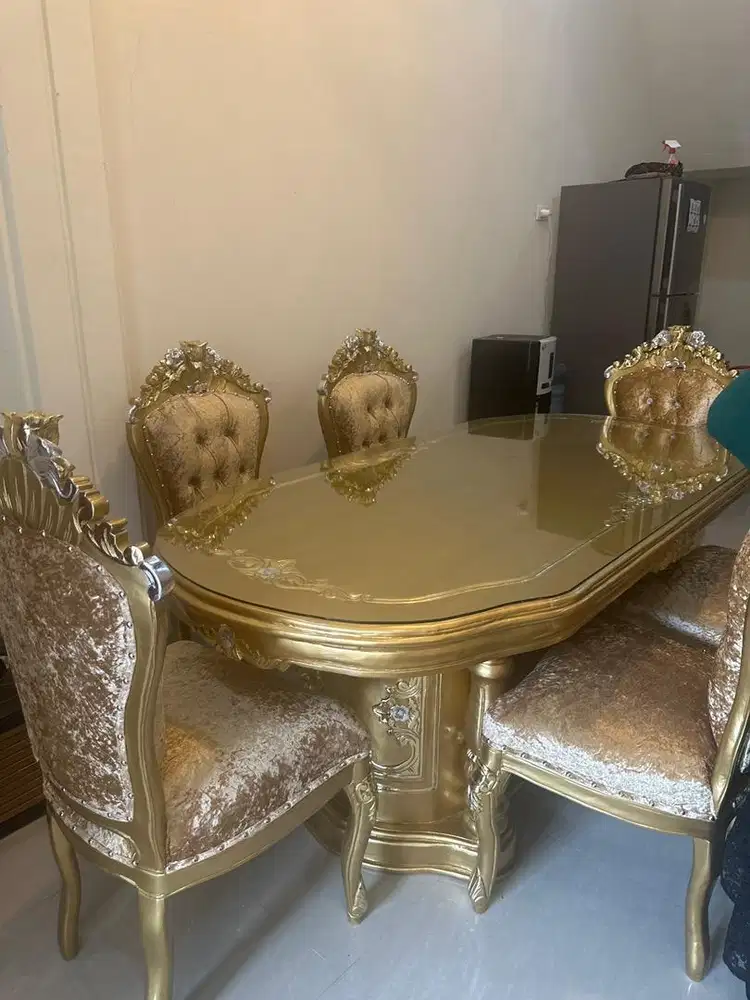 Meja Makan Ganesha Sultan 6 kursi