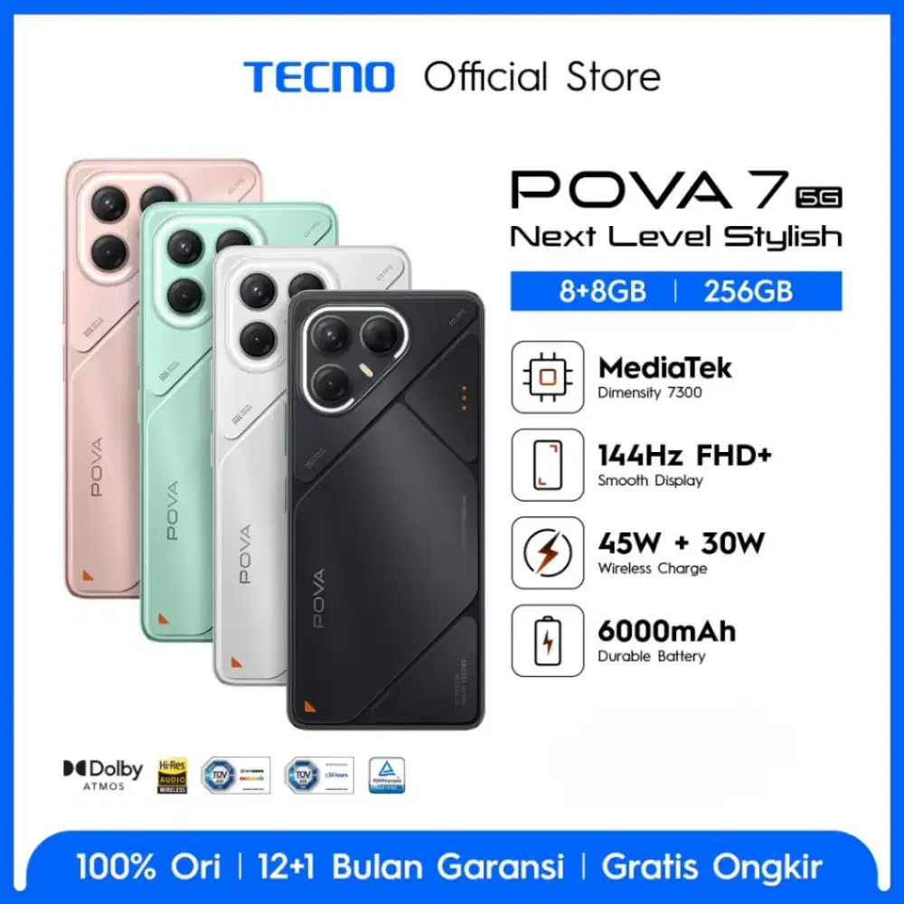 Tecno Pova 7 5G 256Gb Kredit Free Admin