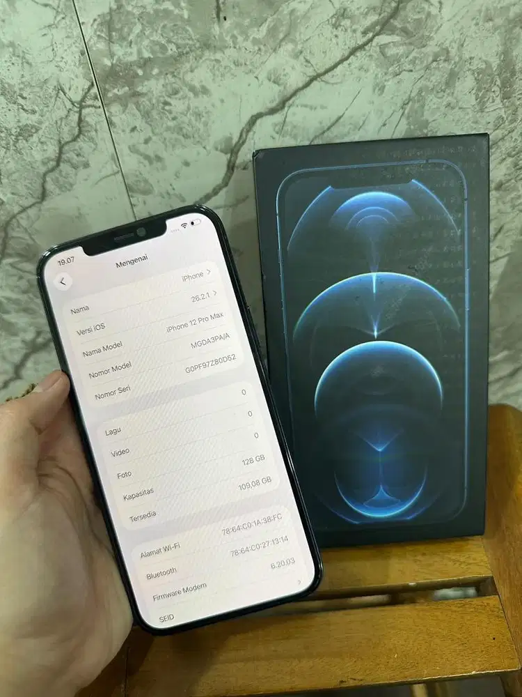 Iphone 12 promax 128 GB resmi IBox