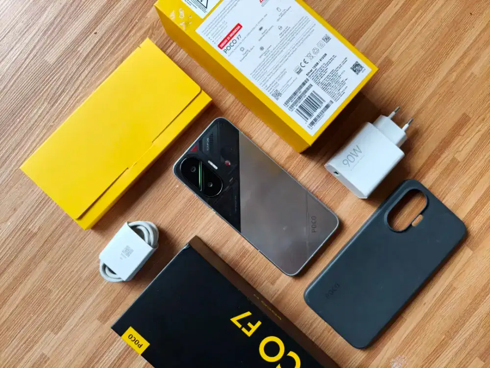 Poco F7 Silver 12/512 Fullset sebulan pakai