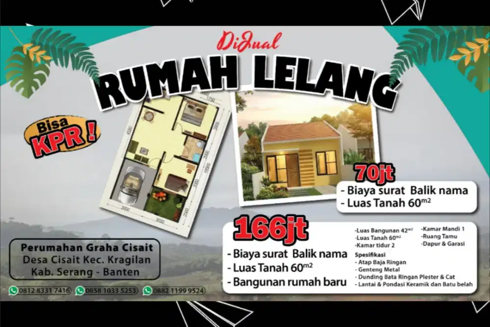 Rumah Warga. Lengkap dgn sertifikat Notaris HGB, AJB, dan SHM