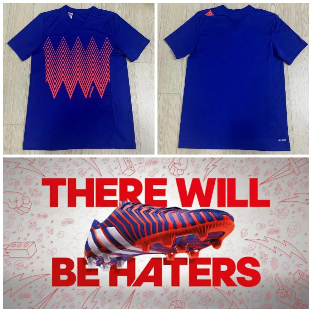 Jersey Adidas size M Original Predator There Will Be Haters