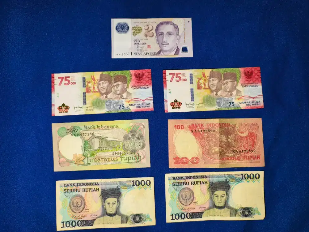 Jual koleksian uang lama dan uang baru