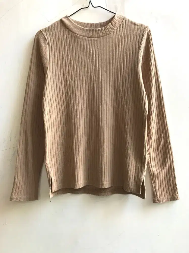 Knit Lidi Rajut Lengan Panjang Sweater Knit Rajut Murah Baju Wanita