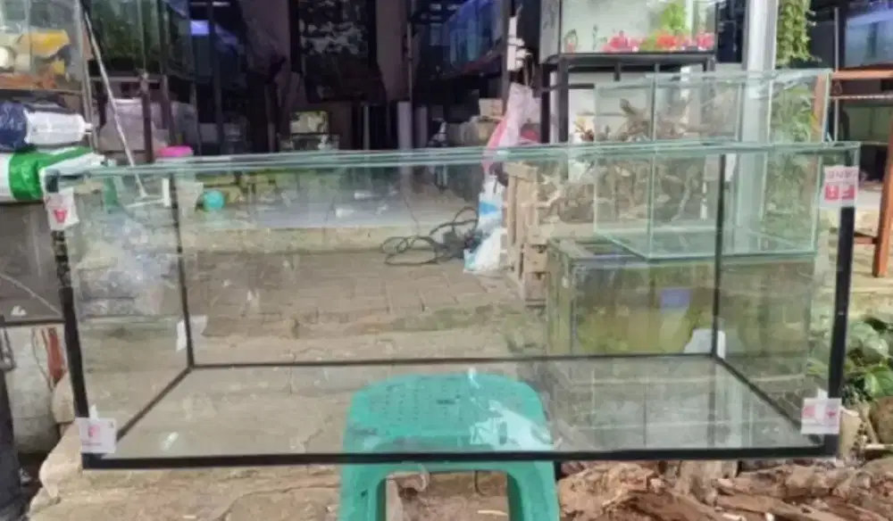 DIJUAL AQUARIUM BESAR REPTILE 100×40×40 FREE CUCI