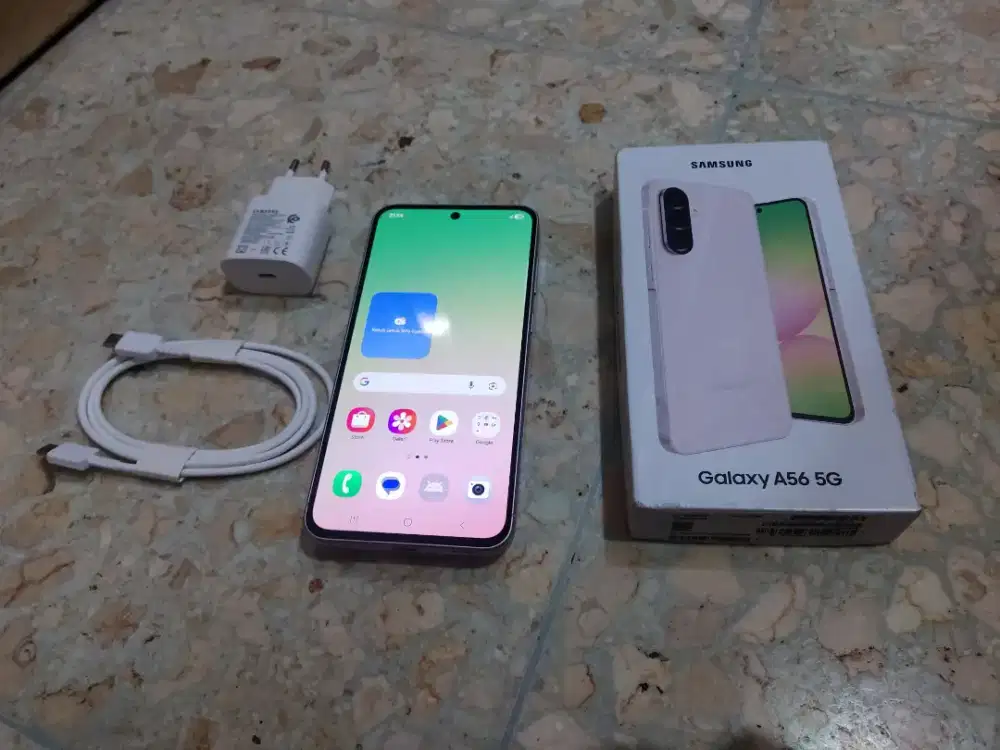 Samsung a56 pink 12/256gb fulset ori