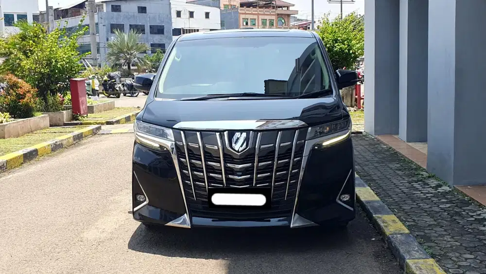 Toyota alphard g atpm 2018 hitam sunroof pajak panjang
