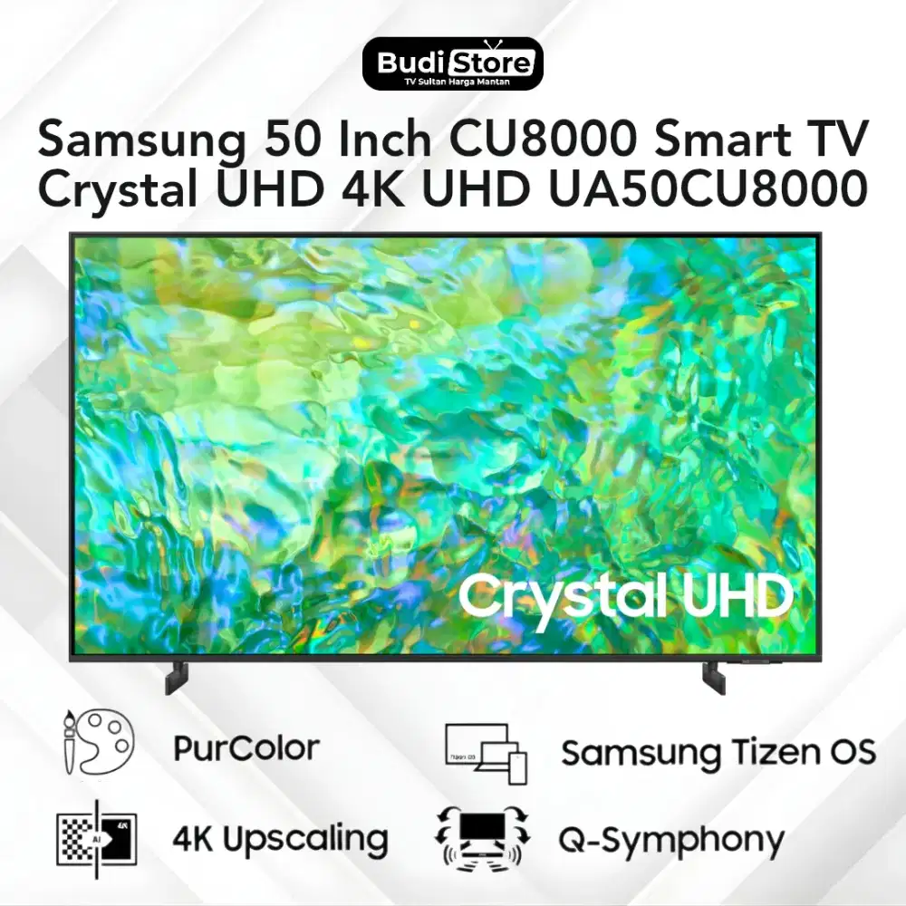 Samsung 50 Inch CU8000 Smart TV Crystal UHD 4K UHD UA50CU8000KXXD