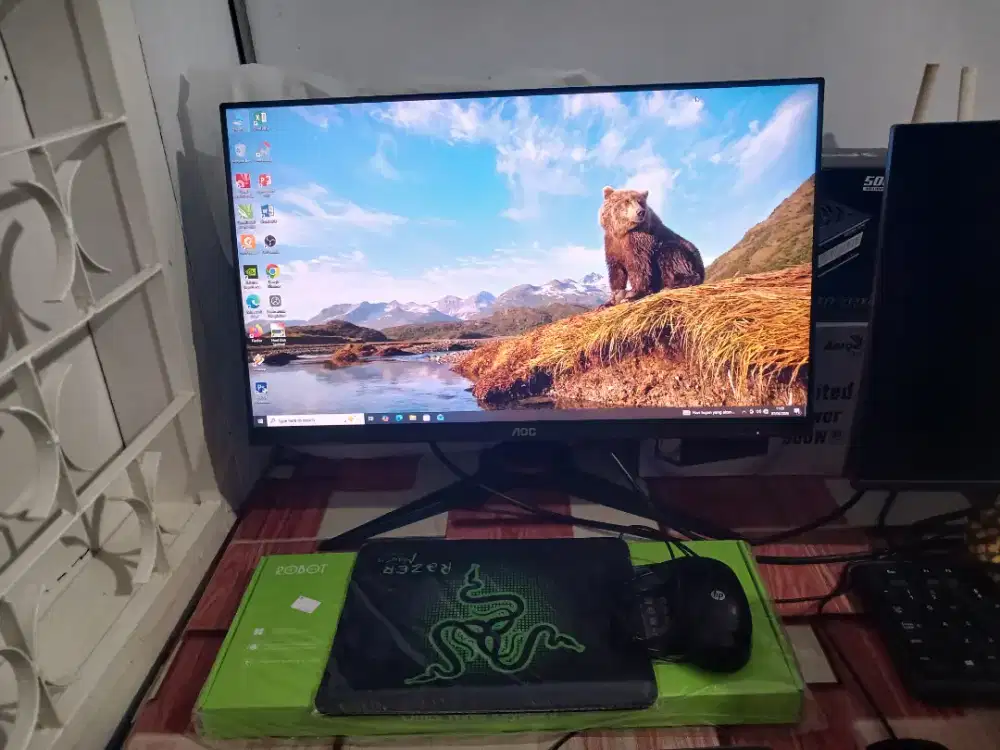 1set PC Amd Ryzen 5 5500 Ram 16gb ssd 500gb hdd 500gb vga 2gb ddr5