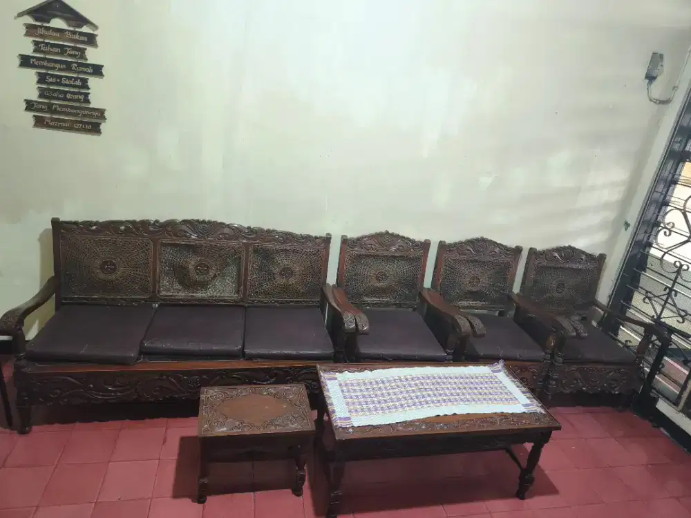 Dijual Meja Kursi Jati Second