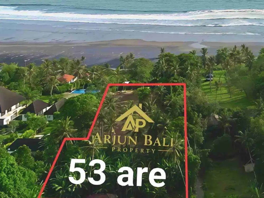 Prime Beachfront Land for Sale in Kelating, Tabanan, Bali (53 Are - Pink Zone)