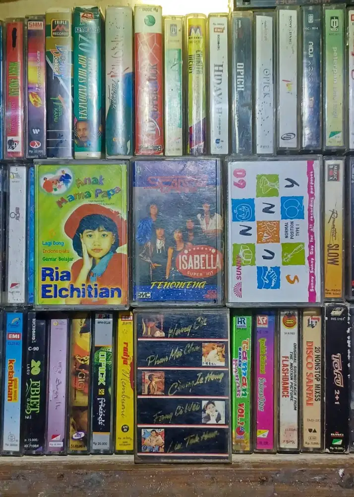 Kaset Pita Bekas Original - Campur Lagu Jadul Siap Pakai