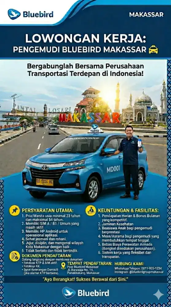 Pengemudi Bluebird Makassar