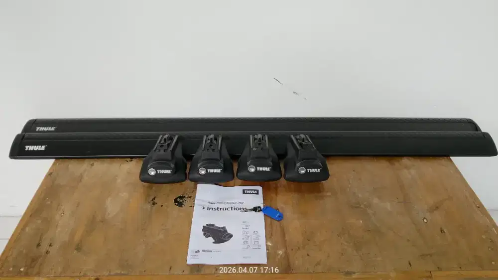 Crossbar thule wingbar 118+footpack 757, Original Thule sweden