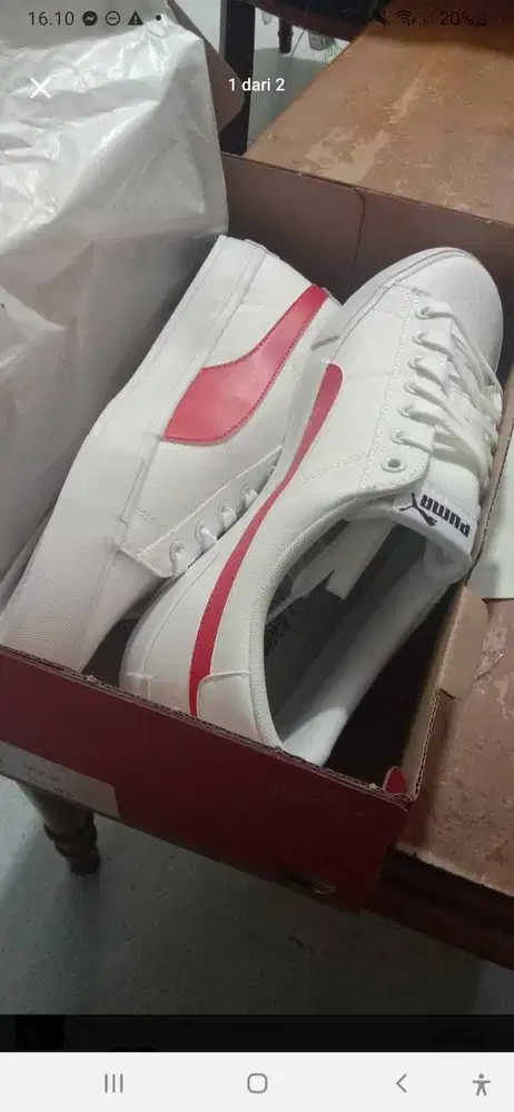 Sepatu Puma Sneakers Casual Bary Canvas