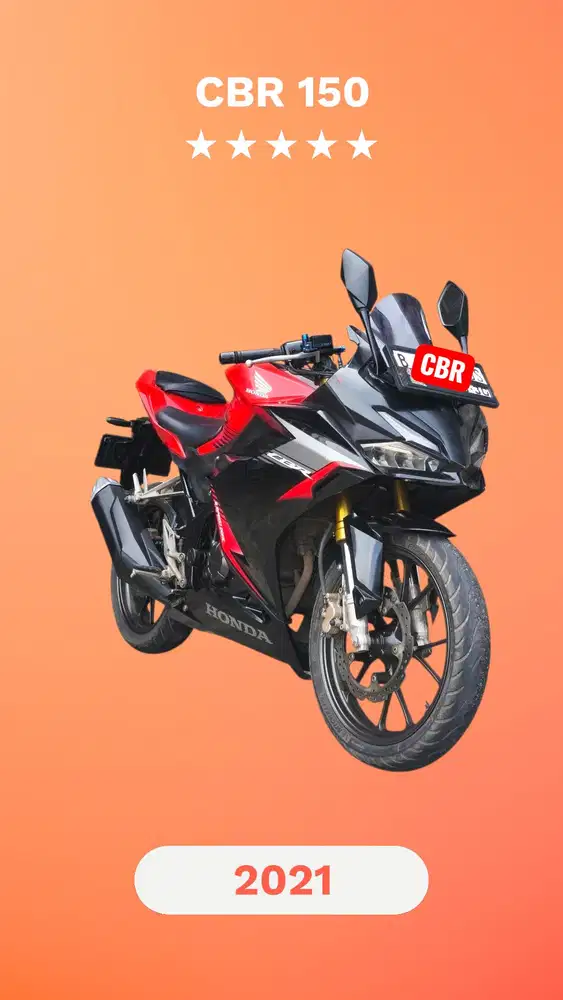 Dp 1jt Honda New CBR 150 R (Ktp daerah bs kredit) 150R