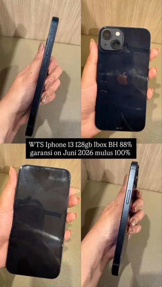 WTS Iphone 13 128gb ibox garansi on juni 2026