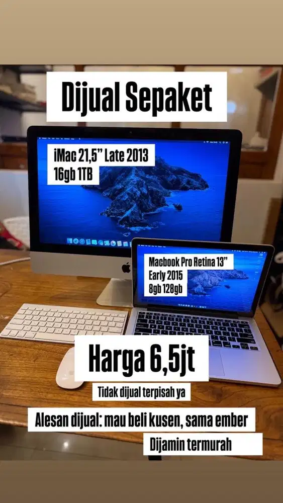 Jual Combo iMac & Macbook Pro