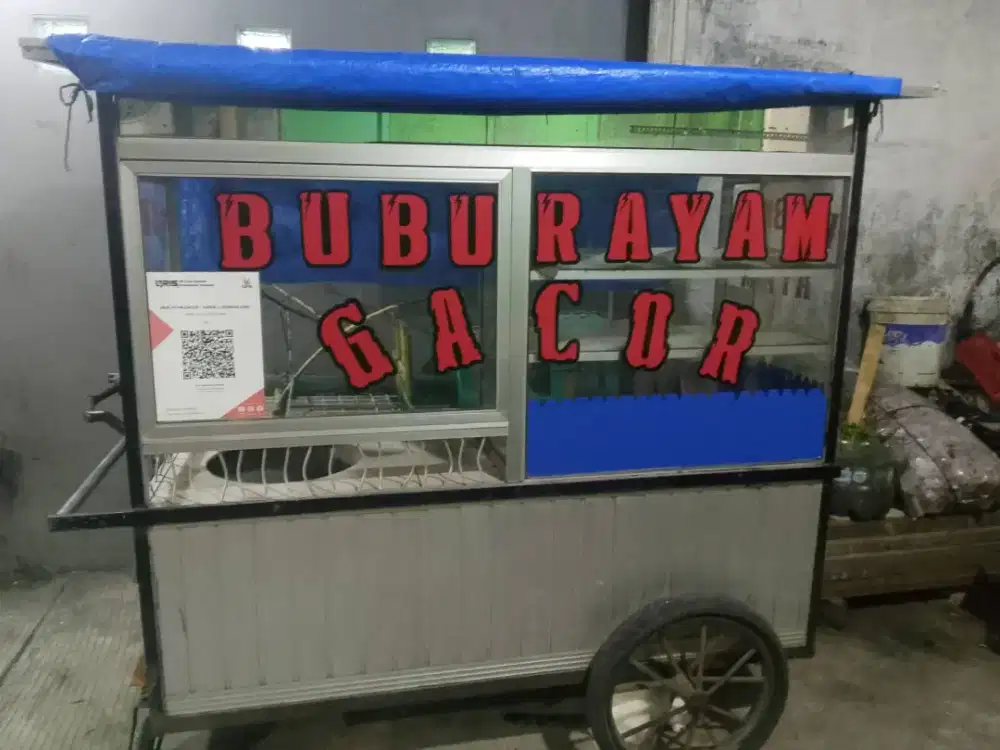 Gerobak alumunium bubur ayam