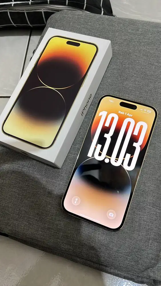 EX INTER IPHONE 14 PRO 128 GB GOLD (2ND BERGARANSI)