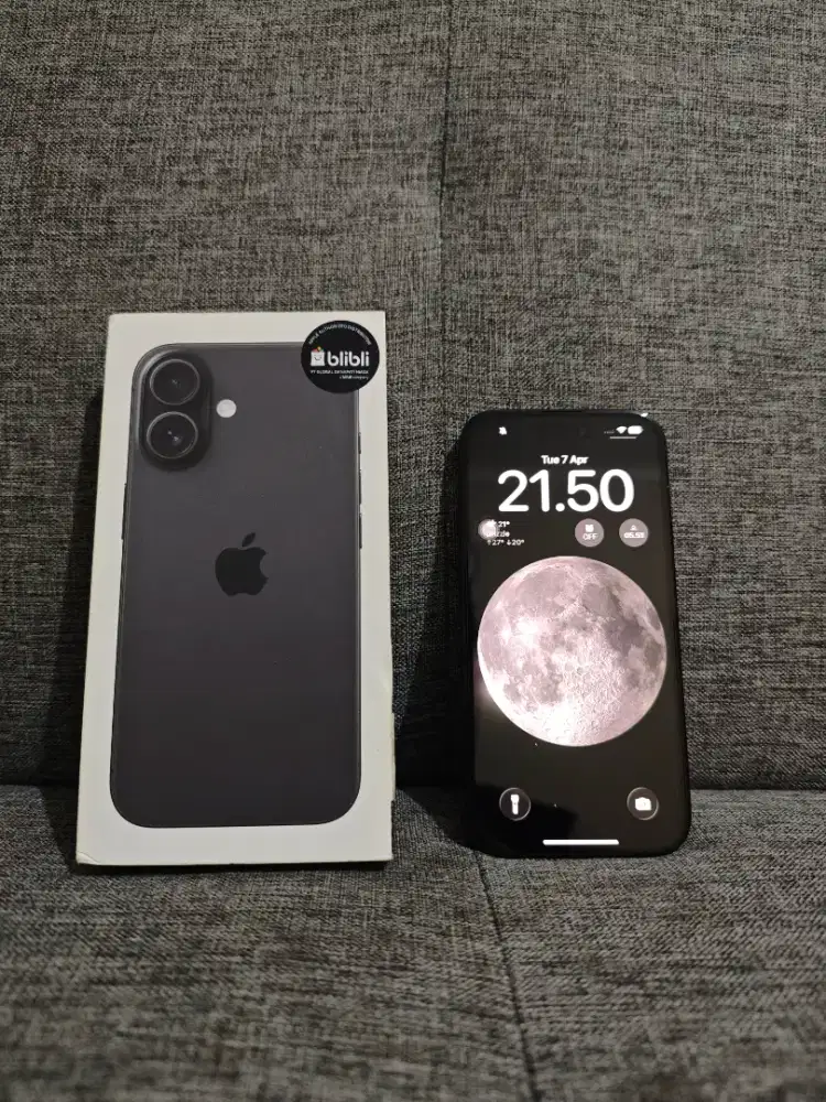 iPhone 16 Basic Black 128gb Garansi Resmi Blibli