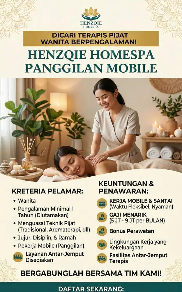 Loker terapis wanita