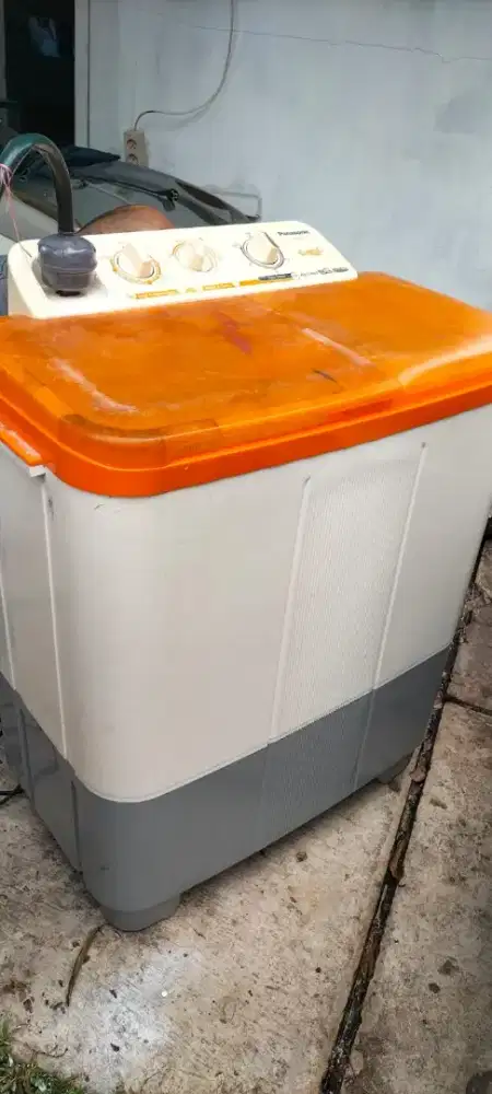 Jual mesin cuci 2 tabung panasonic nyala semua