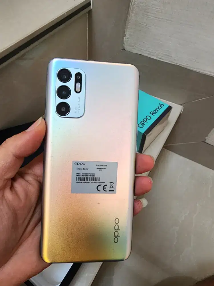 Oppo Reno 6 Ram 8GB/Rom 128GB Ungu Aurora