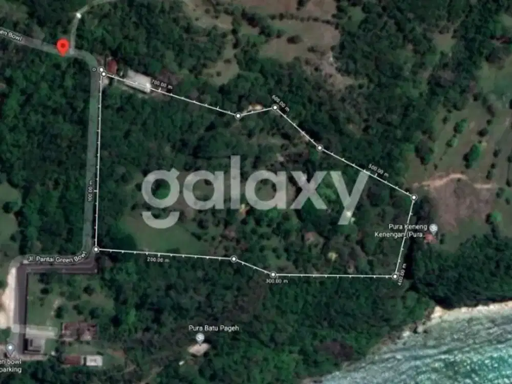 TANAH PANTAI GREEN BOWL BALI CLIF UNGASAN BADUNG, BALI