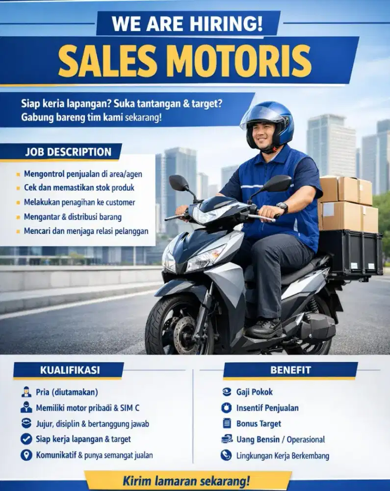 Dibutuhkan SALES MOTORIS