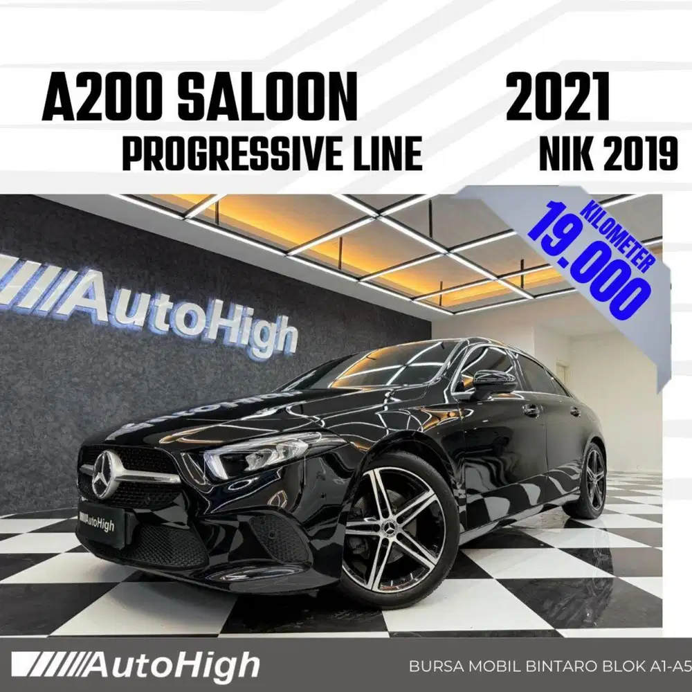 DP10% [Km28.000] A200 Saloon Sedan 2019 Black Reg 2021 #AUTOHIGH