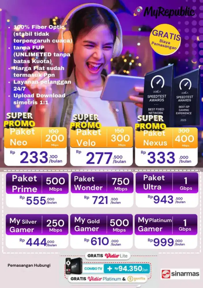 Gading Serpong Promo pemasangan internet myrepublic