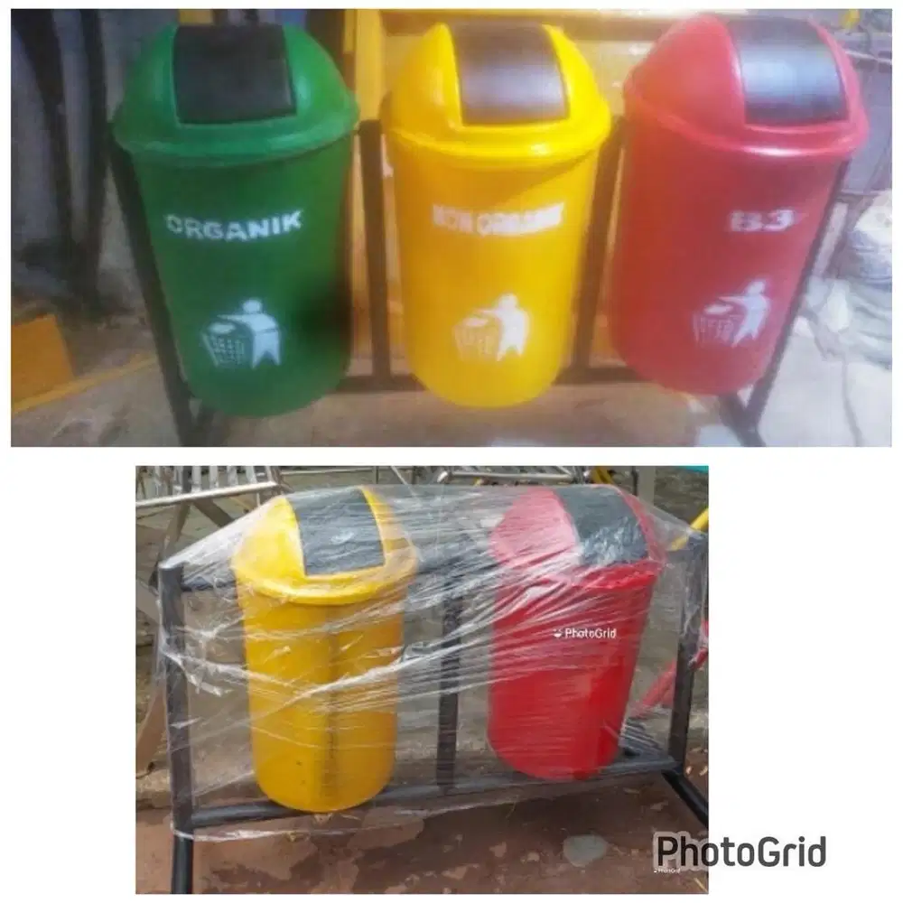 Tong sampah organik dan non organik (bs antr skitr medan)