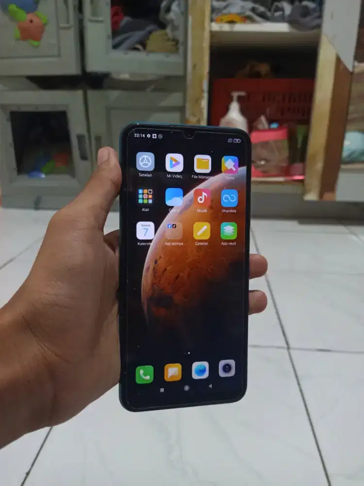 redmi 9 ram 3/32 hm mulus pemakaian aja batangan 650