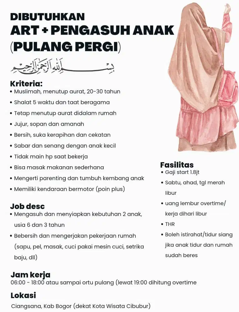 ART Momong PP Ciangsana Kota Wisata Cibubur