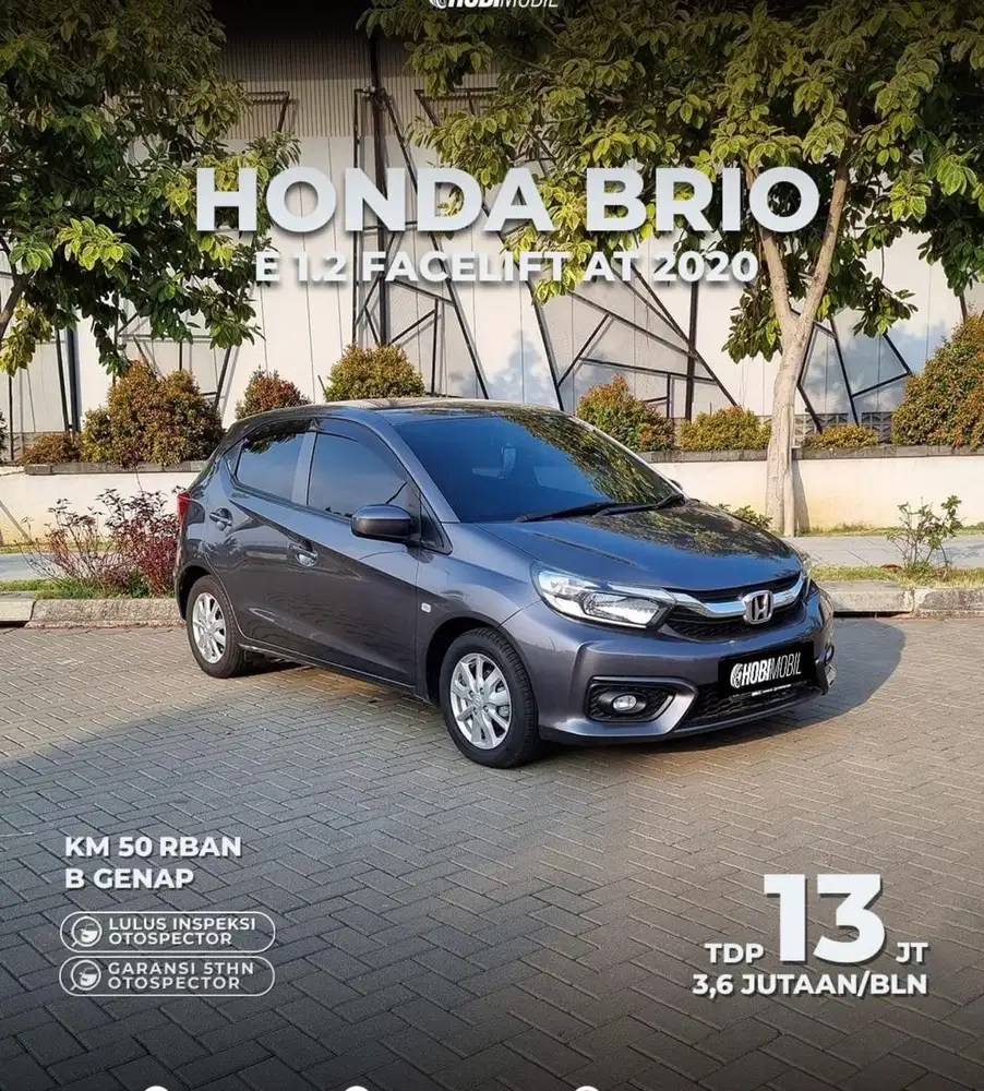 Unit : Honda Brio E 1.2 Facelift AT Thn 2020