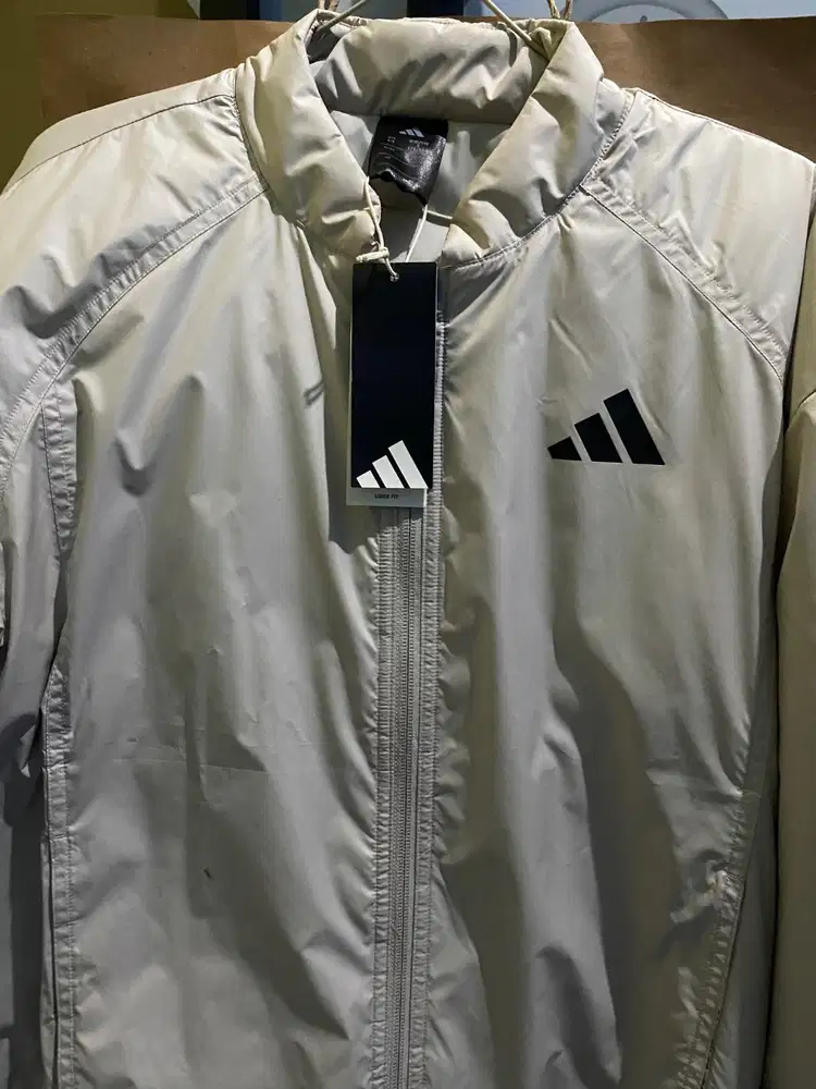 Adidas Essentials 3-Stripes Insulated Bomber Jacket.