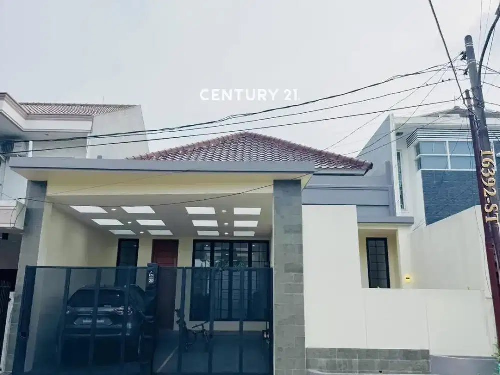 Dijual Rumah 1 Lantai Full Renovasi Posisi Depan Taman