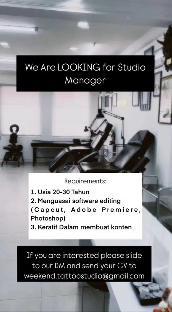 Video Editor, Content Creator, Manager