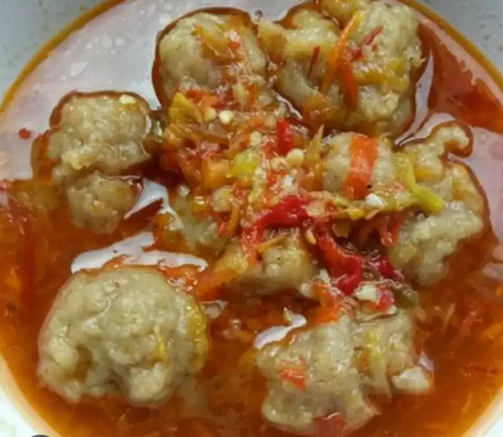 Pentol kriwil kuah mercon