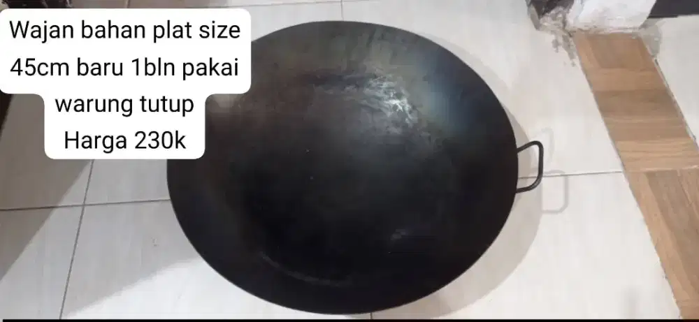 Wajan bahan plat size 45cm