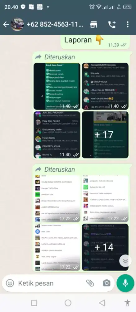 Terima posting sebar iklan ke Group WA dan FB