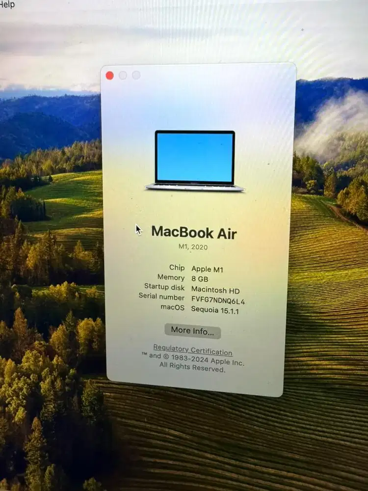 MACBOOK M1 AIR BEKAS DENT