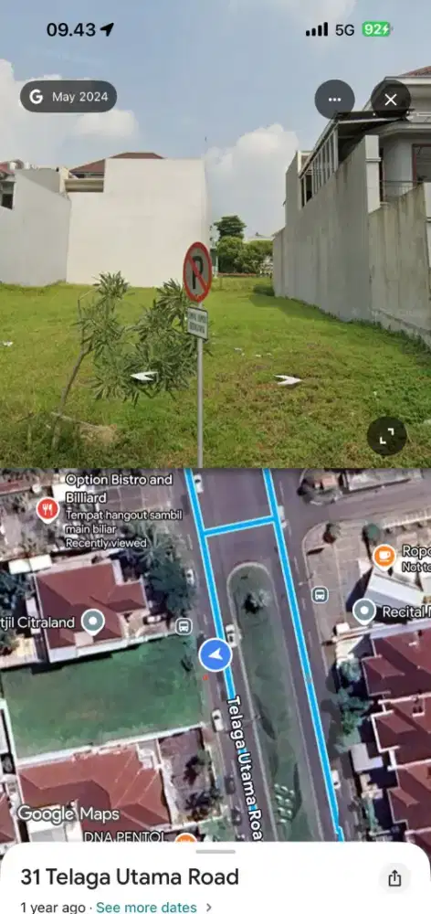 Dijual Tanah Citraland Bukit Golf LT 800 Deretan Superindo