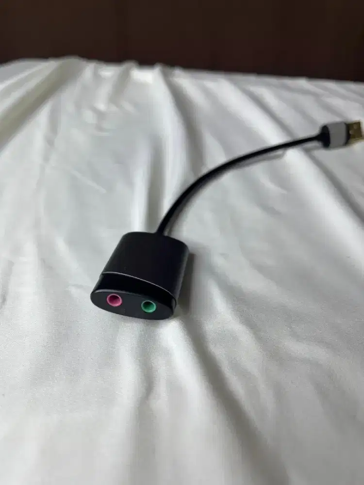 Vention USB Soundcard Mic Headphone Splitter Like New Jarang Pakai