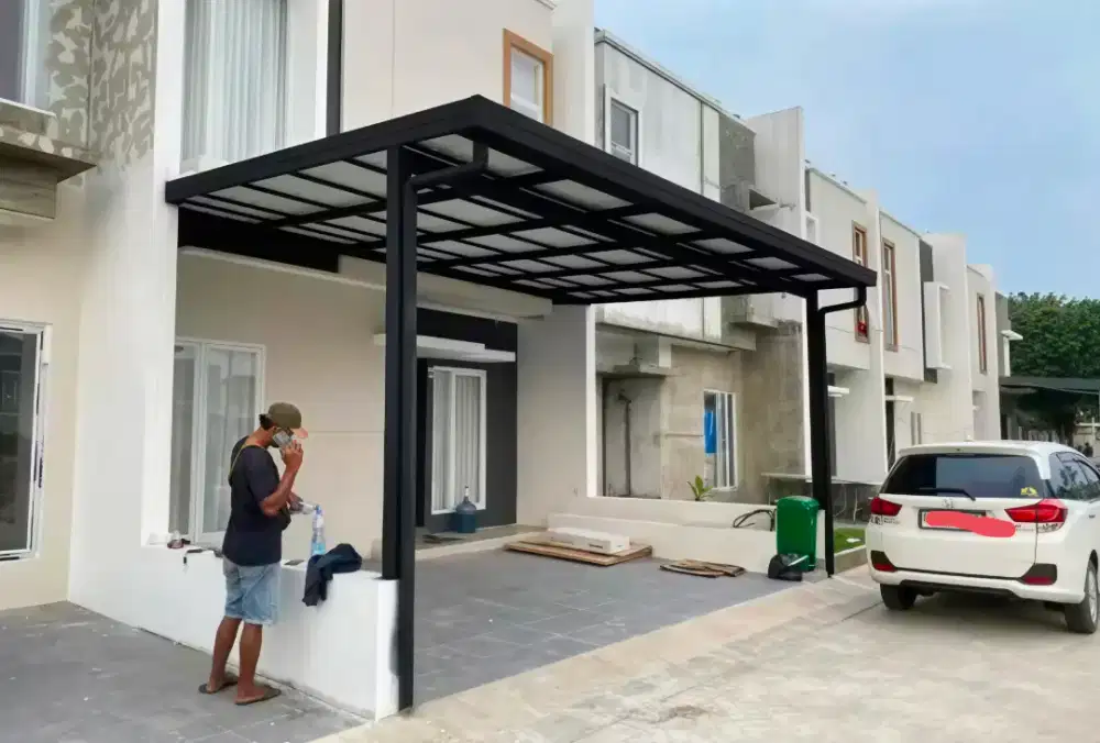 Pasang kanopi baja ringan