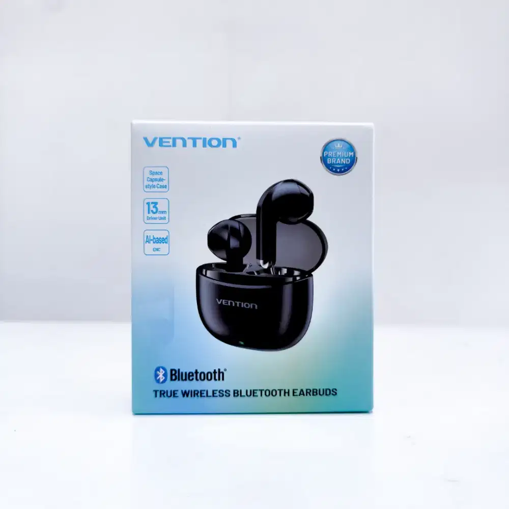 Vention TWS Headset Bluetooth Earbuds True Wireless Hifi - NBQ, Black