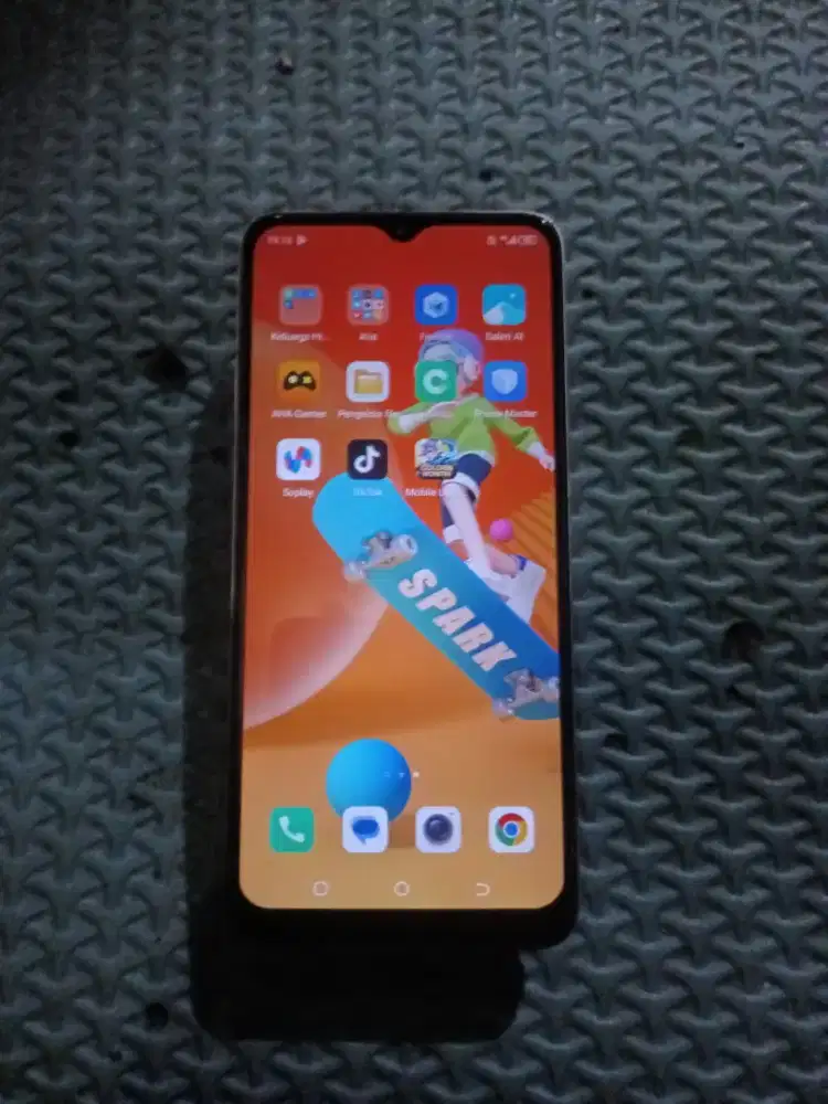 Techno spark 10c 4+4/64 hp casan tipe c no minus