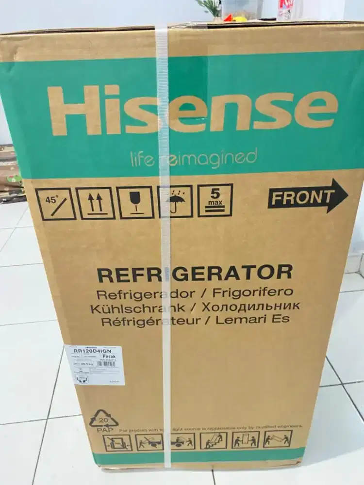 Jual Baru Kulkas Hisense-RR120D4IGN Kaps 9L 1 pintu