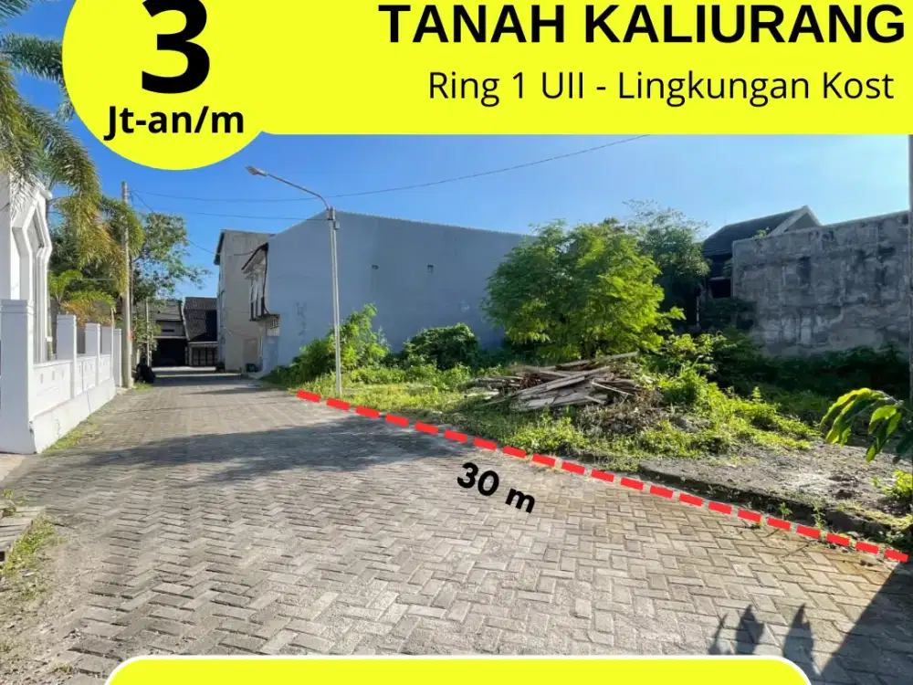 BU - Dijual Murah Tanah Jogja ; Ring 1 UII Kaliurang Km 14 Mobil Simpangan